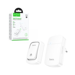 Campainha Sem Fio Autoalimentada Hoco HI26 Branco